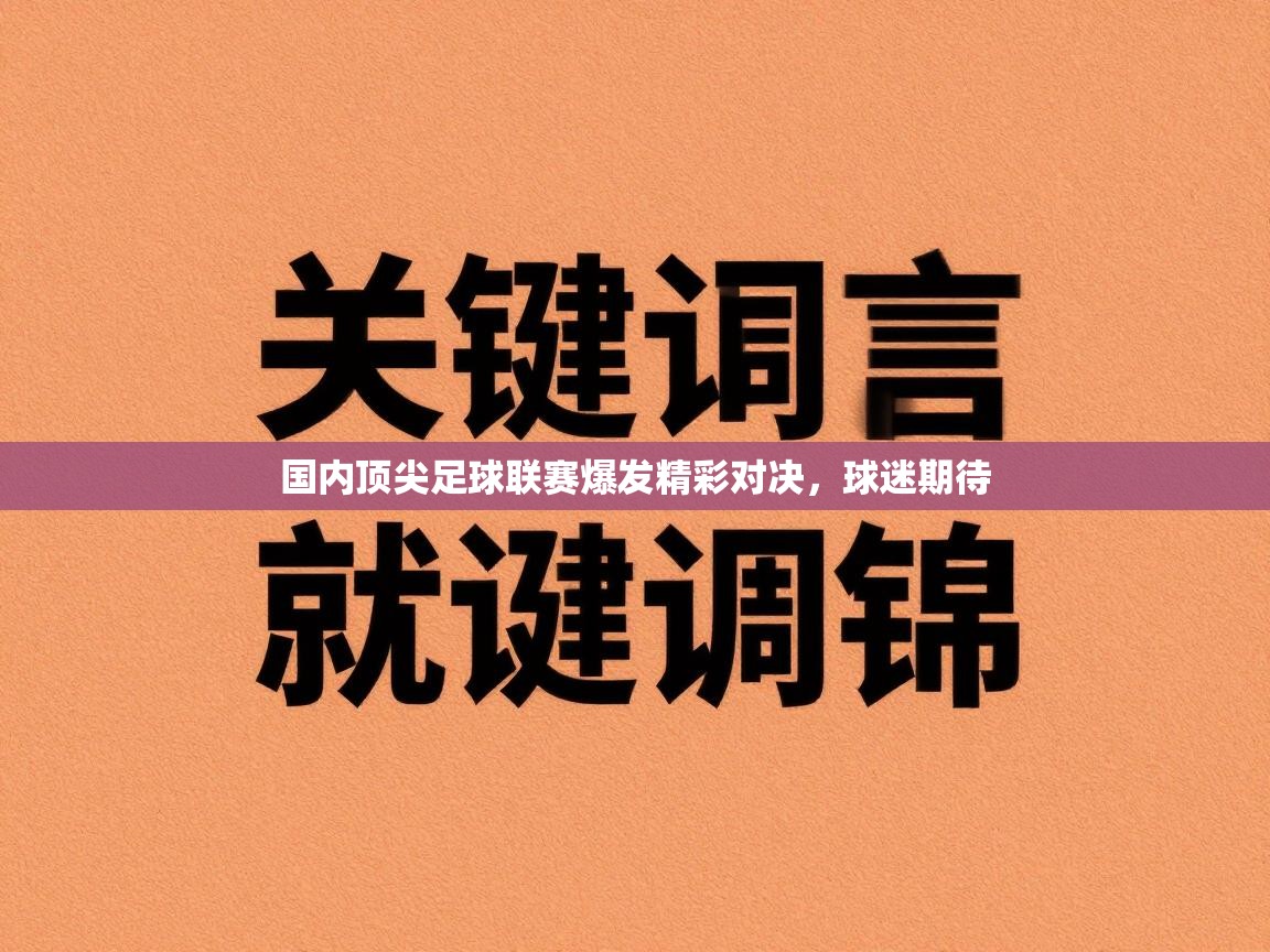 国内顶尖足球联赛爆发精彩对决，球迷期待  第2张